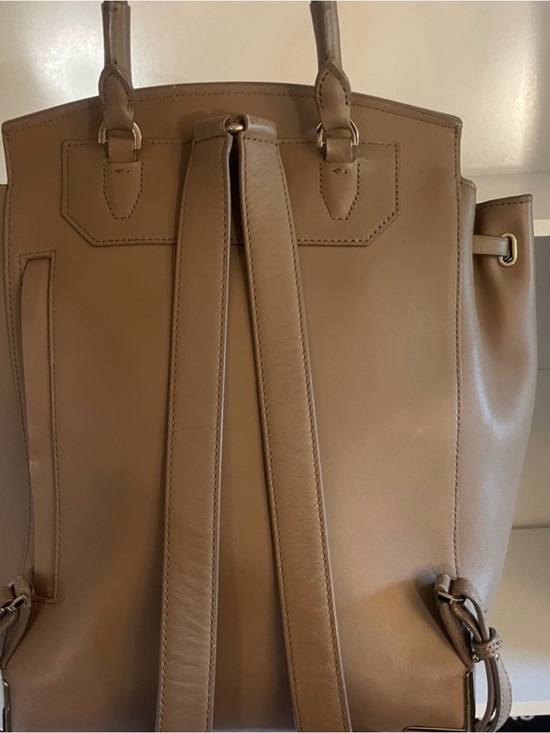 Alexander Wang Taupe Leather Backpack with Gold Hardware main image 6